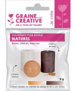 3 colorants solides pour bougies - Naturel - Multicolore