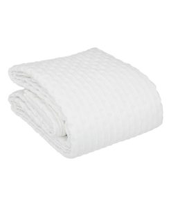 Dessus de lit 240x260 Kalia ivoire + 2 taies - Blanc
