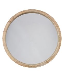 Miroir rond Scandi naturel D50 - Beige