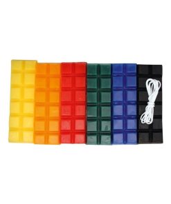 Cire à bougie 6 couleurs primaires 480 g + mèche - Multicolore