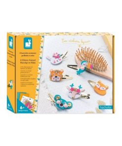 6 barrettes animaux paillettes a creer - N/A