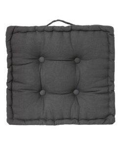 Coussin de sol gris foncé 40x40x8cm - Gris