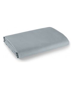 Drap plat 100% Coton / 57 fils/cm² - Gris