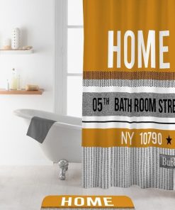 Rideau de douche 180x200 Home street - Jaune