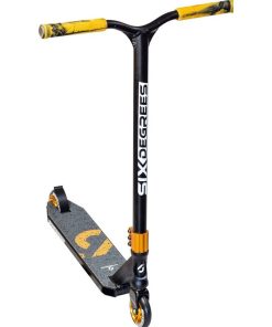 SIX DEGREES Stuntscooter Trottinette 100 mm noir-cuivre brun - N/A