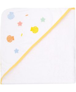 Cape de bain jersey 80x80 cm Océan de Couleurs - Blanc