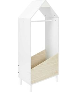 Penderie enfant maison - Blanc
