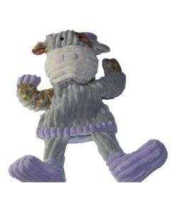 doudou Babynat Vache Gris patchwork BN683 Les Coteles Marionnette - Gris