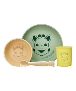 Coffret repas en silicone Pastel (4 pièces) - Vert
