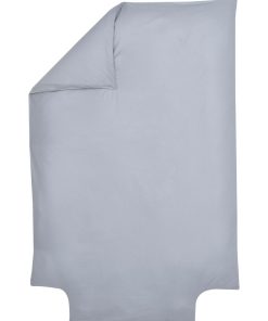 Housse de couette Coton Bio 57 fils - 'P'tit Basile' - Gris foncé