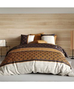 Housse de couette 140x200 Toffee + 1 taie 100% coton 57 fils - Bleu