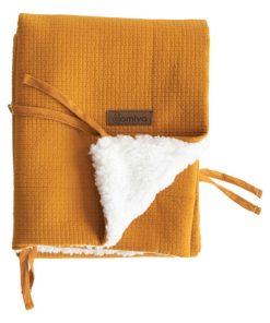 Couverture fluffy jaune caramel (75 x 100 cm) - Jaune