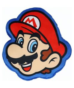 Coussin Forme 3D Super Mario - 100% Polyester - Bleu
