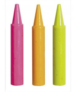 24 Maxi Crayons Cire Couleurs Assorties - N/A