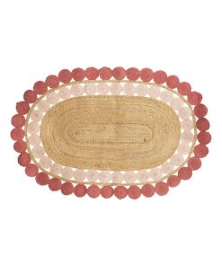 Tapis oval jute Summer 100x150 - Beige
