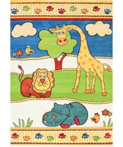 Tapis enfant 80x150 AIMLAN Multicolore OEKO TEX idéal pour Chambre - Multicolore