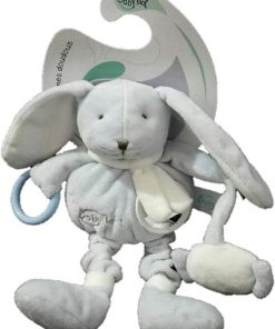 Doudou Babynat Lapin Bleu Activité - Layette - Bleu