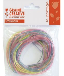 Sachet 12 Fils Scoubidous Effet Perle Sans Phtalat - N/A
