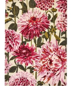 Tapis moderne 140x200 DAHLIA Rose tapis salon en pure laine vierge tufté main haut en couleurs - Rose