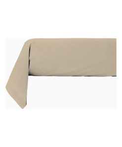 Future Home - Taie traversin en coton 57 fils unie beige - Beige