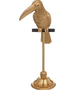 Statue toucan or H40 cm - Doré/or