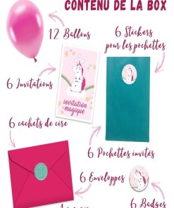 Super Box Organisation Anniversaire Thème 'licorne' | Fabrication Française - N/A