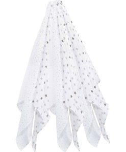 Lot De 6 Langes En Coton Étoile (70 X 70 Cm) - N/A