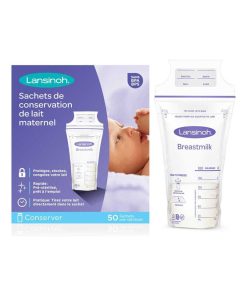 Sachet de conservation du lait maternel 50 pc - Multicolore