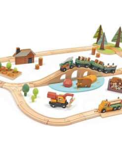 Circuit train en bois Pins sauvages (30 pièces) - N/A