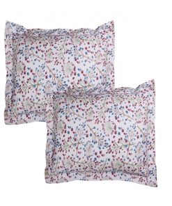 Blanc Avenue Lot De 2 Taies D'oreiller 50x70 Cm Satin De Coton Imprimé - Multicolore