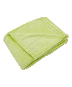 Couverture douce en flanelle 100x150 cm - Vert anis - Vert