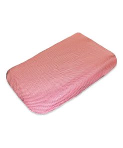 Housse de Matelas à Langer en Coton Bio Vichy - Orange