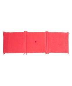 Eveil Et Nature Tour De Lit Velours Coton Bio - Rouge