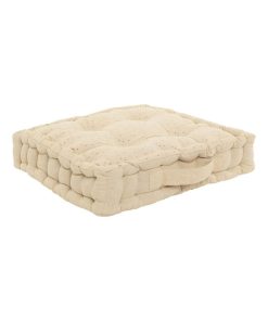 Coussin de sol Oya 40x40 cm beige - Beige