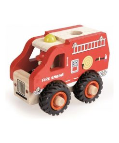 Camion de pompiers en bois - N/A