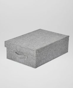 Boite de rangement en tissu - Gris