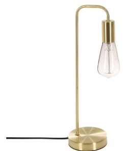 Lampe en métal doré - Jaune