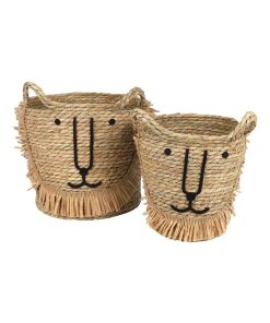 Lot de 2 paniers Simba - Beige