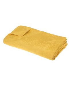 Dessus de lit 240x260 Jung ocre + 2 taies - Jaune