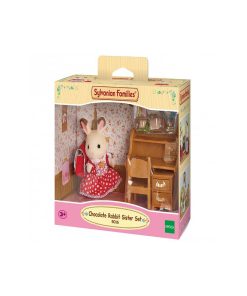 5016 'sylvanian Families' Fille Lapin Chocolat Et Son Bureau - N/A