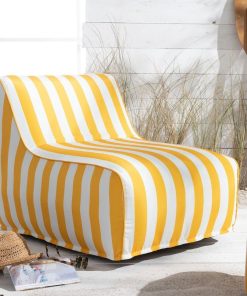 Fauteuil gonflable SUMMER STRIPES - Jaune
