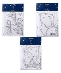 7 Tampons transparents Le Petit Prince Etoiles + Astéroïd + Paysage - N/A