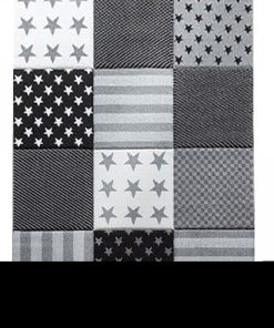 Tapis salon 160x230 DIAMONDKIDS 777-995 Gris OEKO TEX idéal pour Chambre - Gris