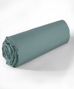 Drap housse coton uni Passion - Bleu canard