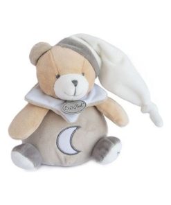 Doudou Babynat Ours Gris Luminescent Musical - - Gris
