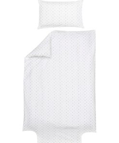 Parure de lit housse de couette 100x140 cm + taie 40x60 cm - Coton Bio - 'P'tit Basile' - Multicolore