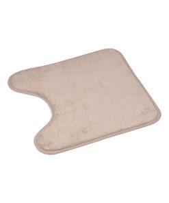 Tapis contour de WC vitamines uni - Gris taupe