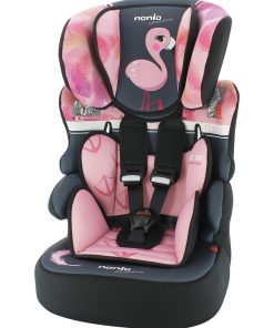 Siège Auto Beline Groupe 1/2/3 (9-36kg) - Flamingo - Rose clair