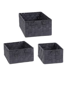 Panier Gris Avec Sangles - gris anthracite
