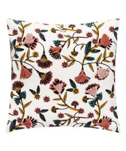 Housse de coussin 40x40 Gypsy pompon - Blanc